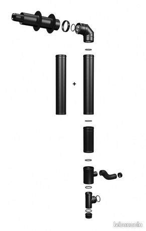 Kit tubage pellets concentrique 80/125