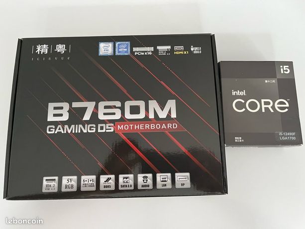 Kit pc Carte mère + cpu Intel i5 + ram ddr5