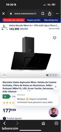 Klarstein Hotte Aspirante 90cm