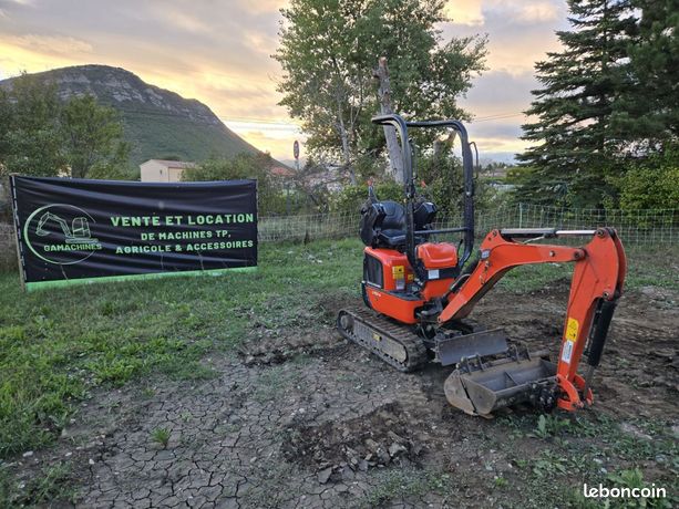 Kubota U10-5 de 2022 avec 491h Canopy, attache