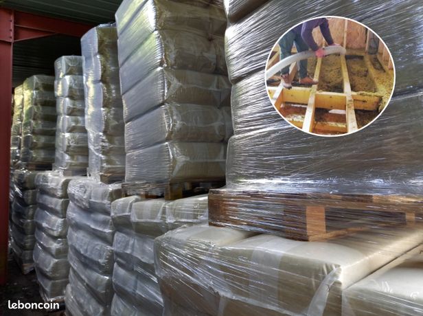 Laine de roche en sac a souffler pour les combles