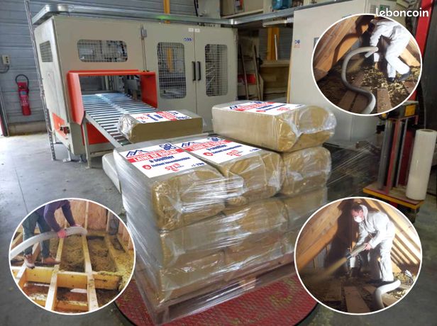 Laine de Roche en sac DE 20 KG à Souffler dans les Combles