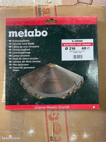Lame de scie circulaire Metabo neuve