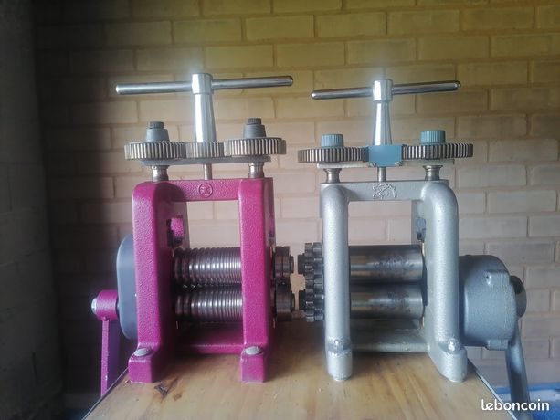 Laminoires de bijoutier double plané avec reducteur et fil