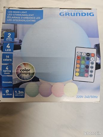 Lampe d'ambiance LED Grundig - Boule 20cm