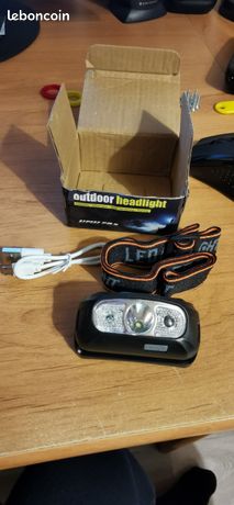 Lampe Frontale avec Capteur Mouvement-Rechargeable Neuf