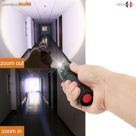 Lampes de Poche LED Lampe Torche Militaire avec 3 Modes d'Eclairage Lampes Torche à LED