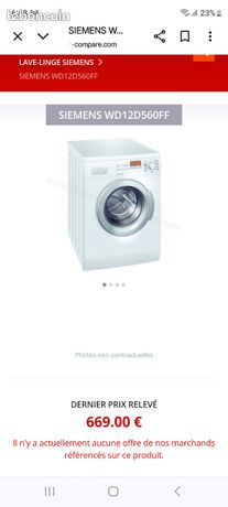 Lave linge sechant bosch