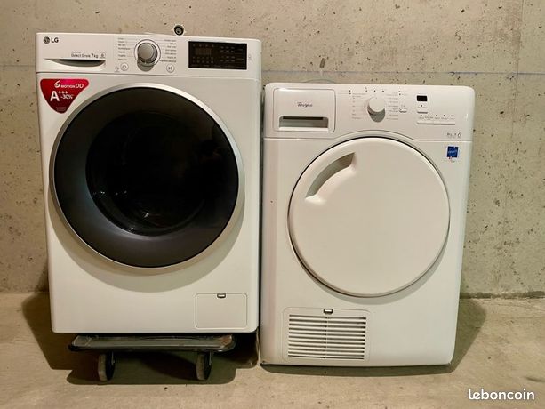 Lave-linge + Sèche-linge en TBE