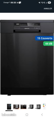 Lave vaisselle noir