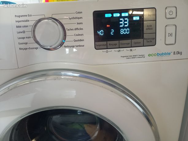 Lave linge ecobubble samsung 8kg