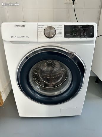 Lave linge hublot SAMSUNG QDrive Ecobubble 8kg