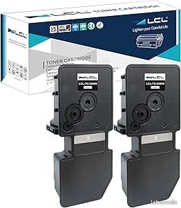 LCL TK5440 Noir Cartouche de Toner Compatible pour Kyocera TK-5430 TK-5440 TK-5430K TK-5440K Compatible pour Kyocera ECOSYS MA2100cwfx MA2100cfx PA2100cx PA2100cwx 2-Pack