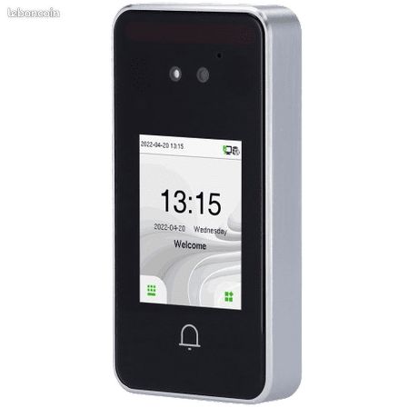 Lecteur biométrique autonome ZKTeco avec reconnaissance faciale et contrôle daccès