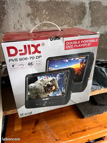 Lecteur double dvd portable pour voiture D-Jix