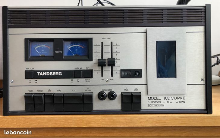 Lecteur enregistreur de cassettes vintage TANDBERG TCD310 MKII