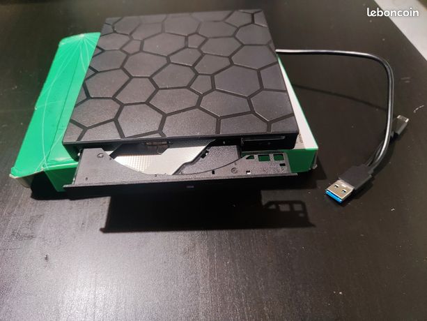 Lecteur / graveur DVD externe USB 3.0 Ultra slim Compatible Windows / Mac / Linux