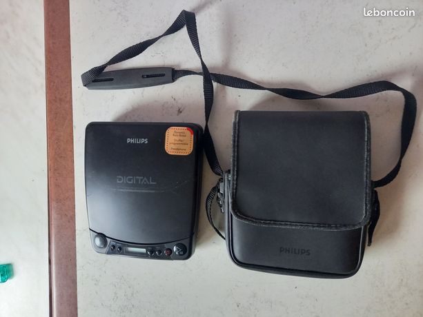 Lecteur cd portable philips AZ6811 en panne et sacoche philips