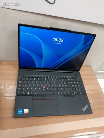 Lenovo ThinkPad E16 Gen 1 21JN - 16" Core i5 I5-1335U 16 Go RAM 512 Go SSD Noir AZERTY comme neuf avec facture et garantie