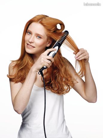 Lisseur Brosse Fer Philips Céramique Ionique Température ajustable Écran LCD