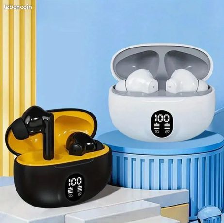 gratuite écouteurs Bluetooth belle finition LCD noir
