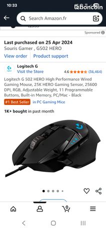 Logitech souris