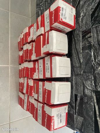 10 Bouton Poussoir pour volets roulants appareillage saillie blanc LEGRAND 086010