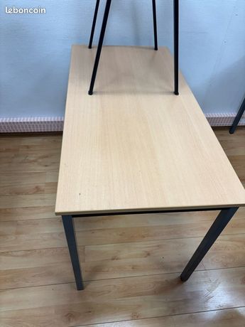 Lot 10 Tables de formation bureau 120x40 plateau bois