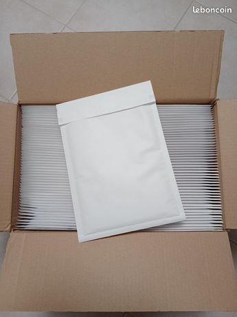 Lot 100 enveloppes à bulles blanches D - 20 x 275 cm Fermeture adhésive