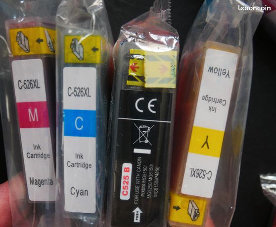 Lot 16 cartouches encre Neuves C526 525 Xl Pixma Canon Mg compatibles PGI525/CL