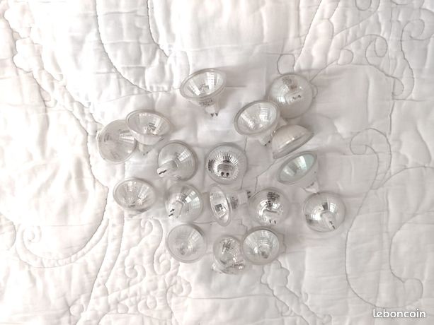 Lot 17 ampoules pour spot 12v 20w