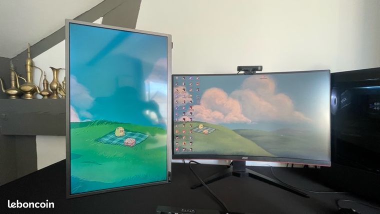 Lot 2 écran : aoc 27 pouces 144 hz et JVC 27 pouces 60 hz