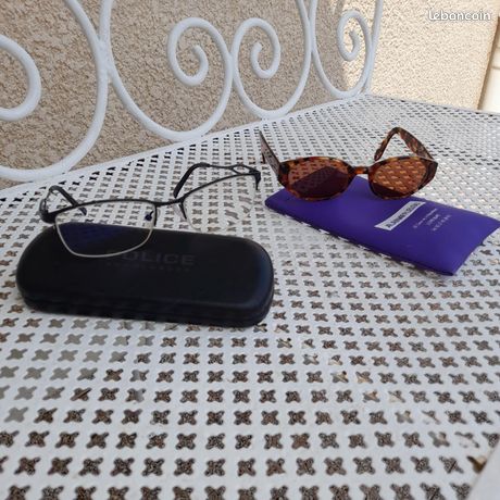 Lot 2 Montures Lunettes femme + étuis