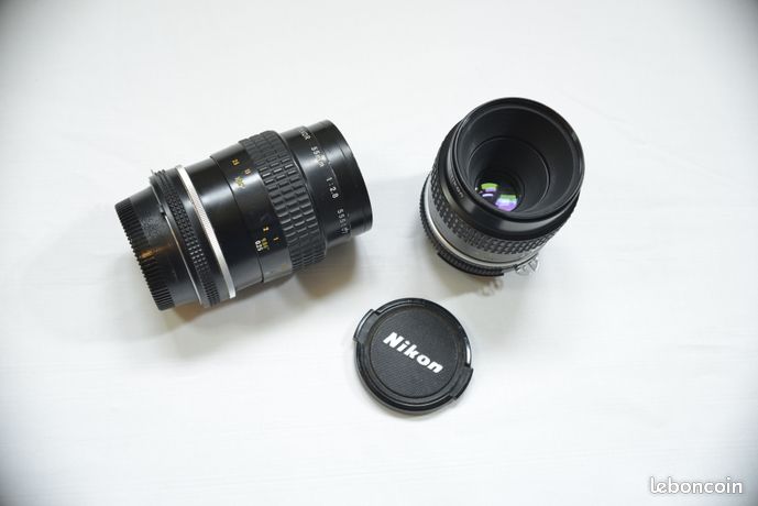 Lot 2 Objectifs NIKON Macro Micro-NIKKOR 55mm - Pièces de Collection/Réparation
