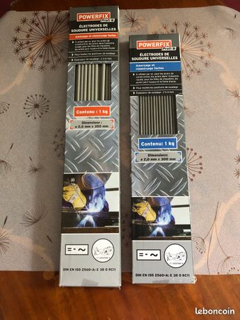 2 paquets électrodes de soudure universelles Powerfix