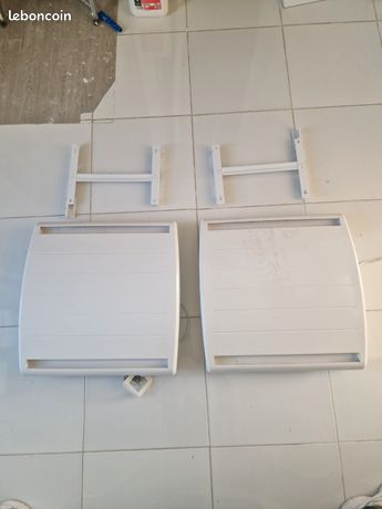Lot 2 radiateurs électriques à inertie sèche 1000 W