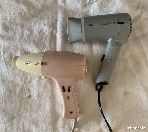 2 sèche-cheveux années 70