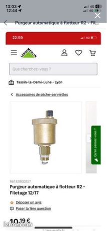 20 Purgeurs automatique à flotteur R2 Filetage