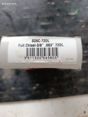 Lot 4 chaînes de tronçonneuses