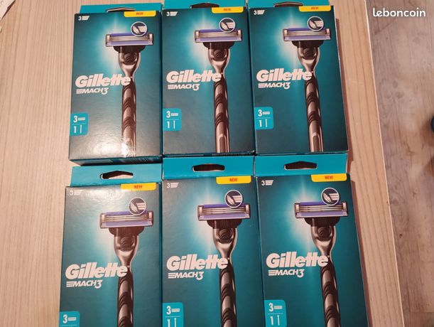 Lot 6 paquets rasoir gillette match 3 produit neuf