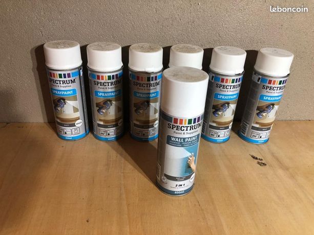 Lot 7 bombes peinture