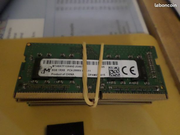 Lot 7 DDR4 de 8Go chacune
