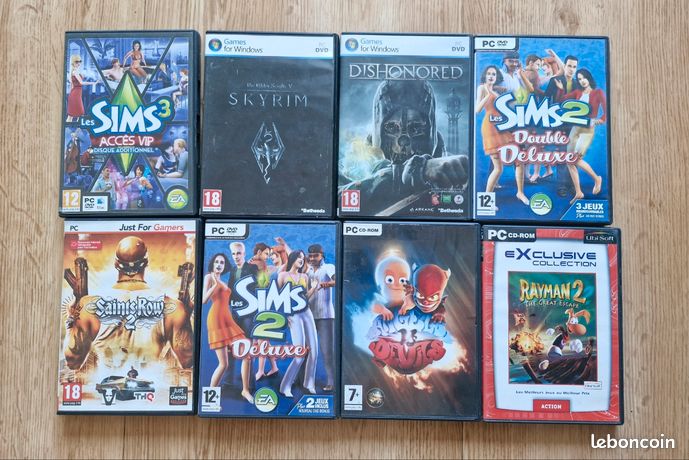 Lot 8 jeux Pc