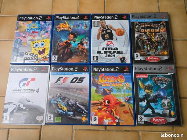 Lot 8 jeux PlayStation 2