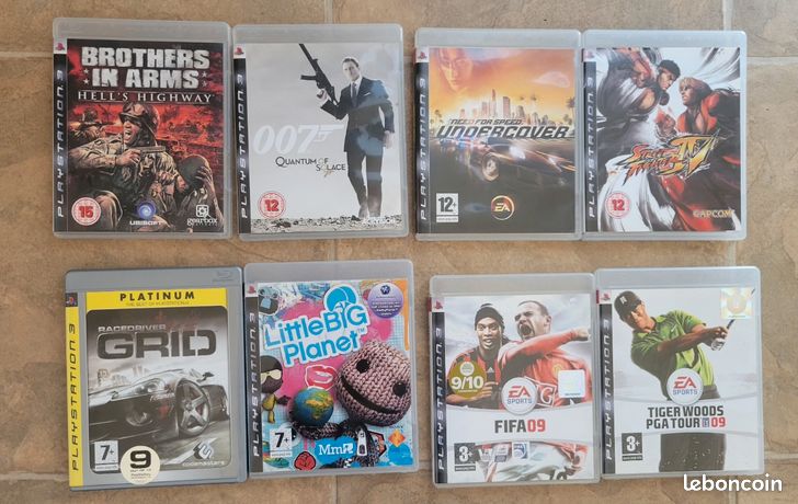 Lot 8 jeux PlayStation 3
