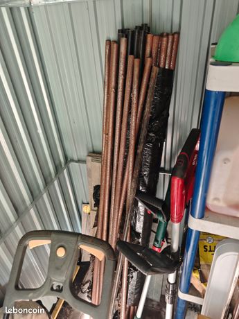 Lot barres métal ronde 20mm