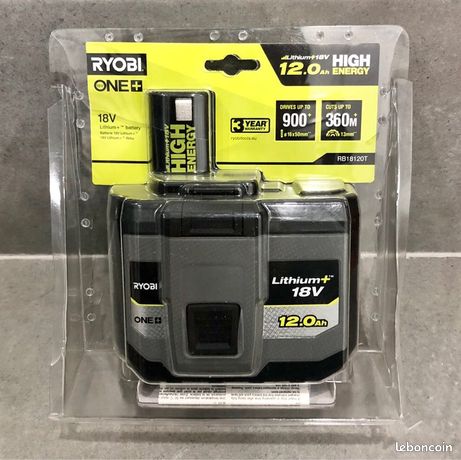 Lot batterie 12ah High Energy + 2 batteries 5ah Ryobi