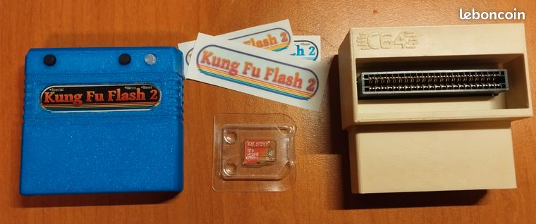 Lot cartouche KFF2 + adaptateur 90° C64 pour parly