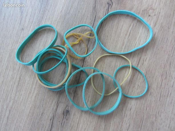 Lot d'élastiques en caoutchouc