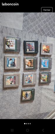 Lot de 10 jeux game boy